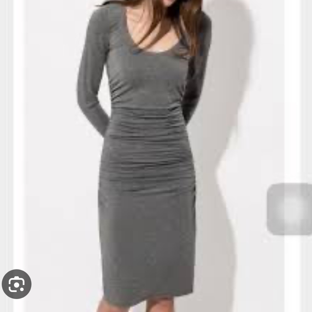 Kit And Ace Emory Brushed Long Sleeve Dress Grey